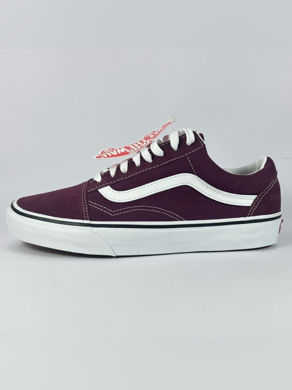 Vans Old Skool Low Top Sneakers - Plum and White